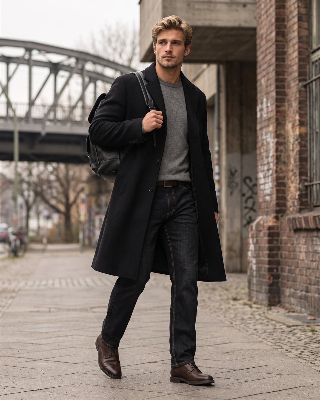 Berlin Black Jeans in Black — styled outfit