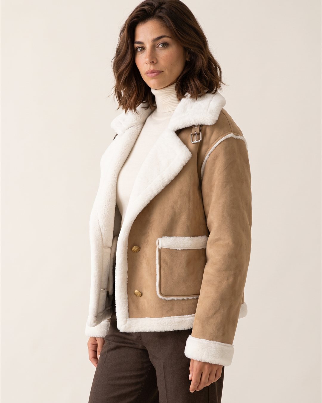 Bruges Shearling Jacket — color view