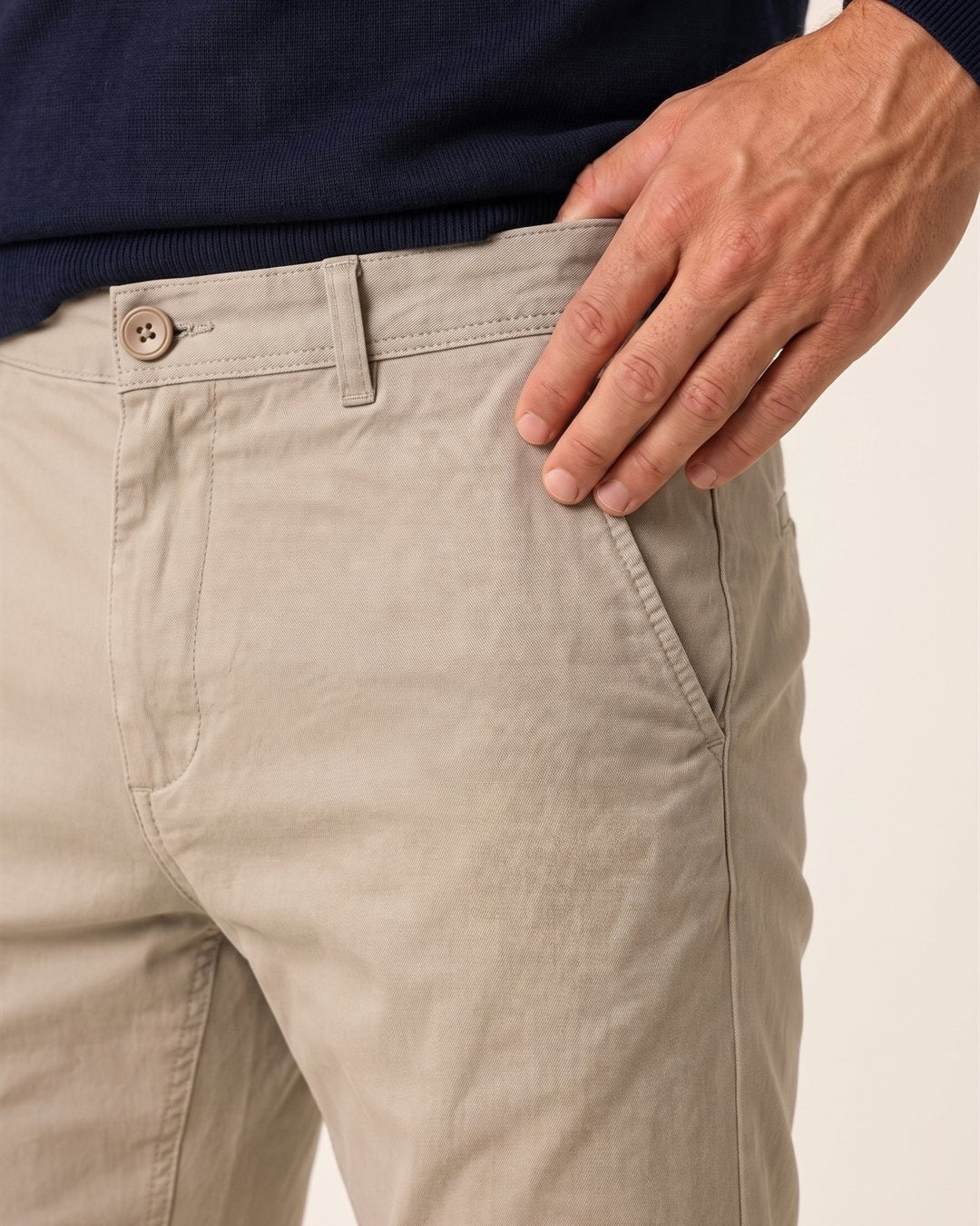 Cannes Slim Chinos — construction detail