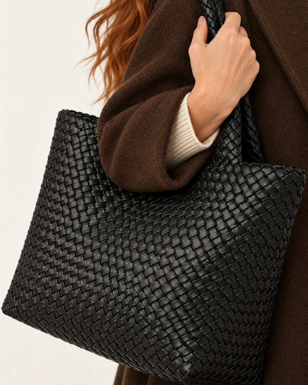 Capri Woven Tote — construction detail