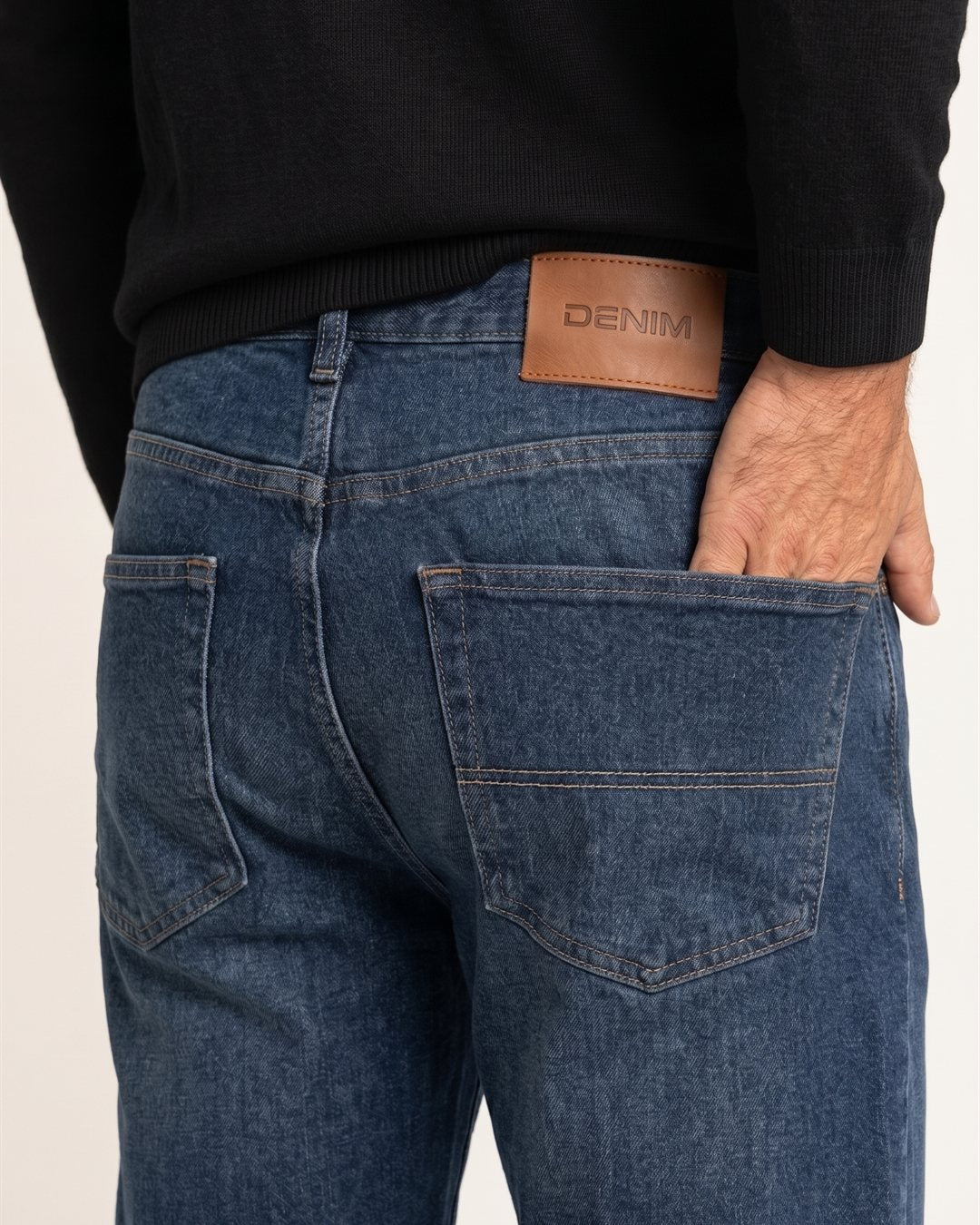 Copenhagen Straight Jeans — construction detail