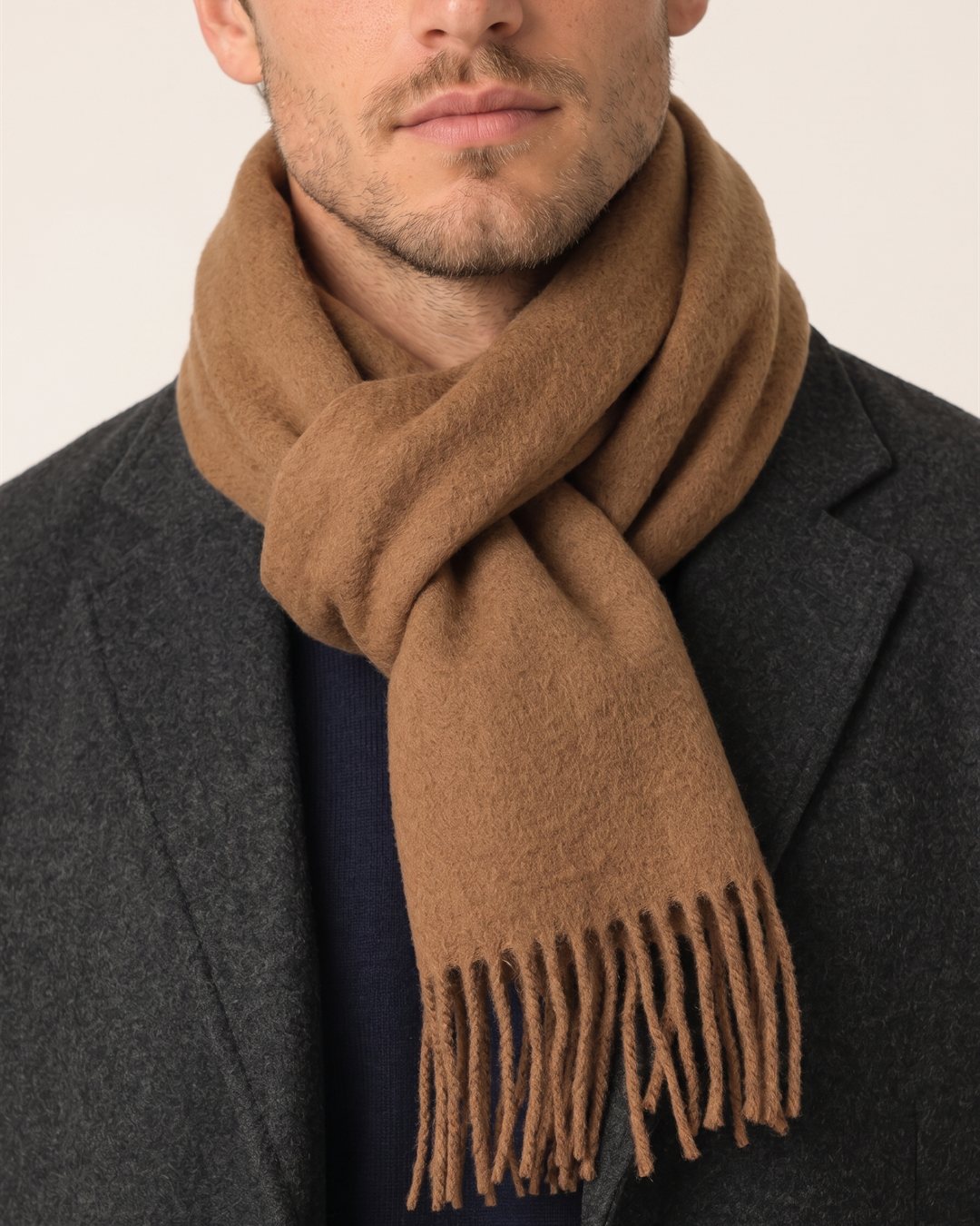 Edinburgh Wool Scarf — construction detail