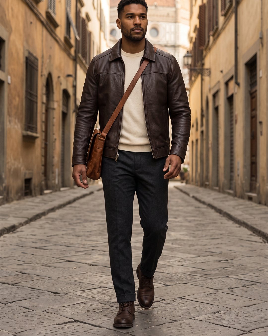Florence Leather Jacket — styled outfit