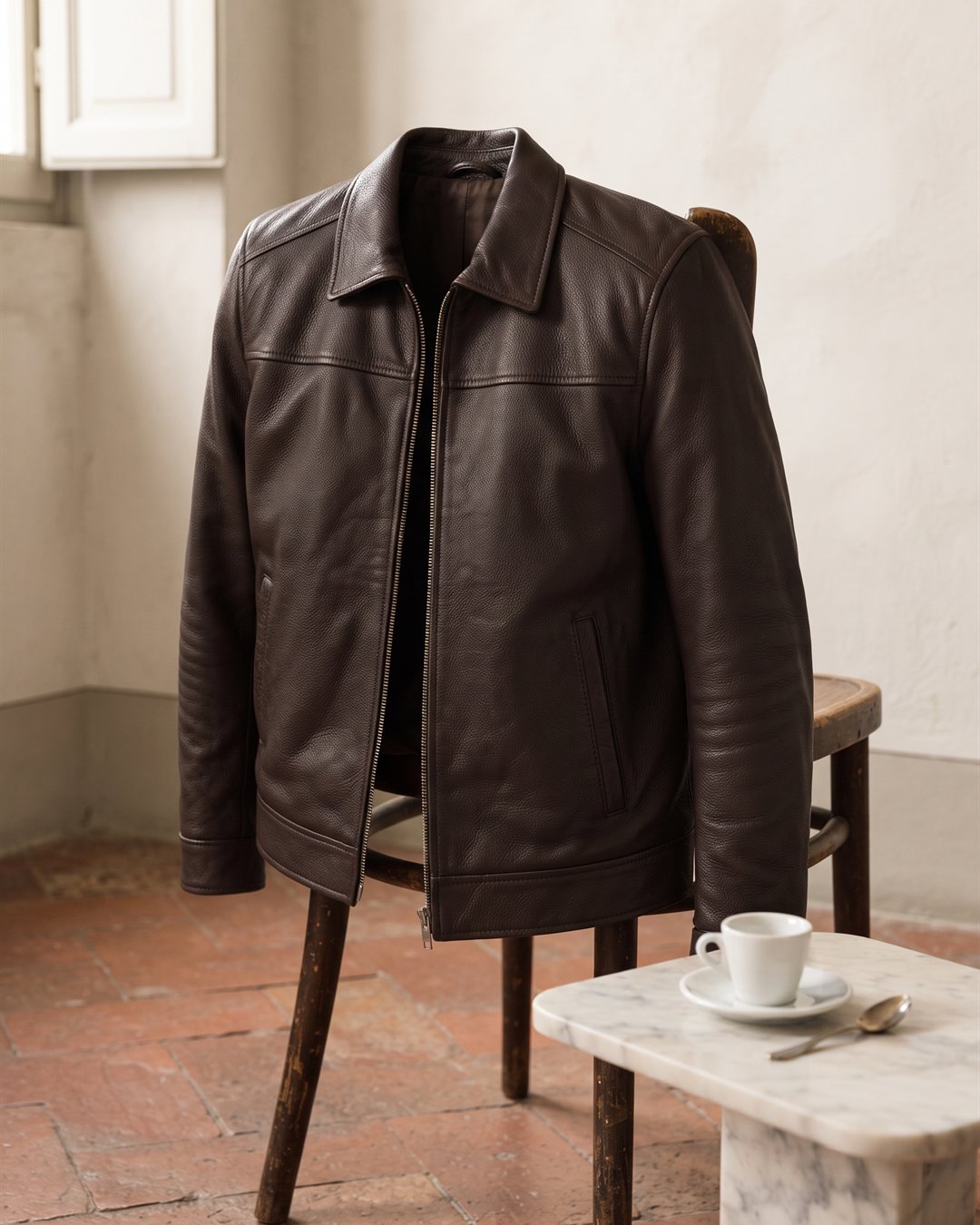 Florence Leather Jacket — product view