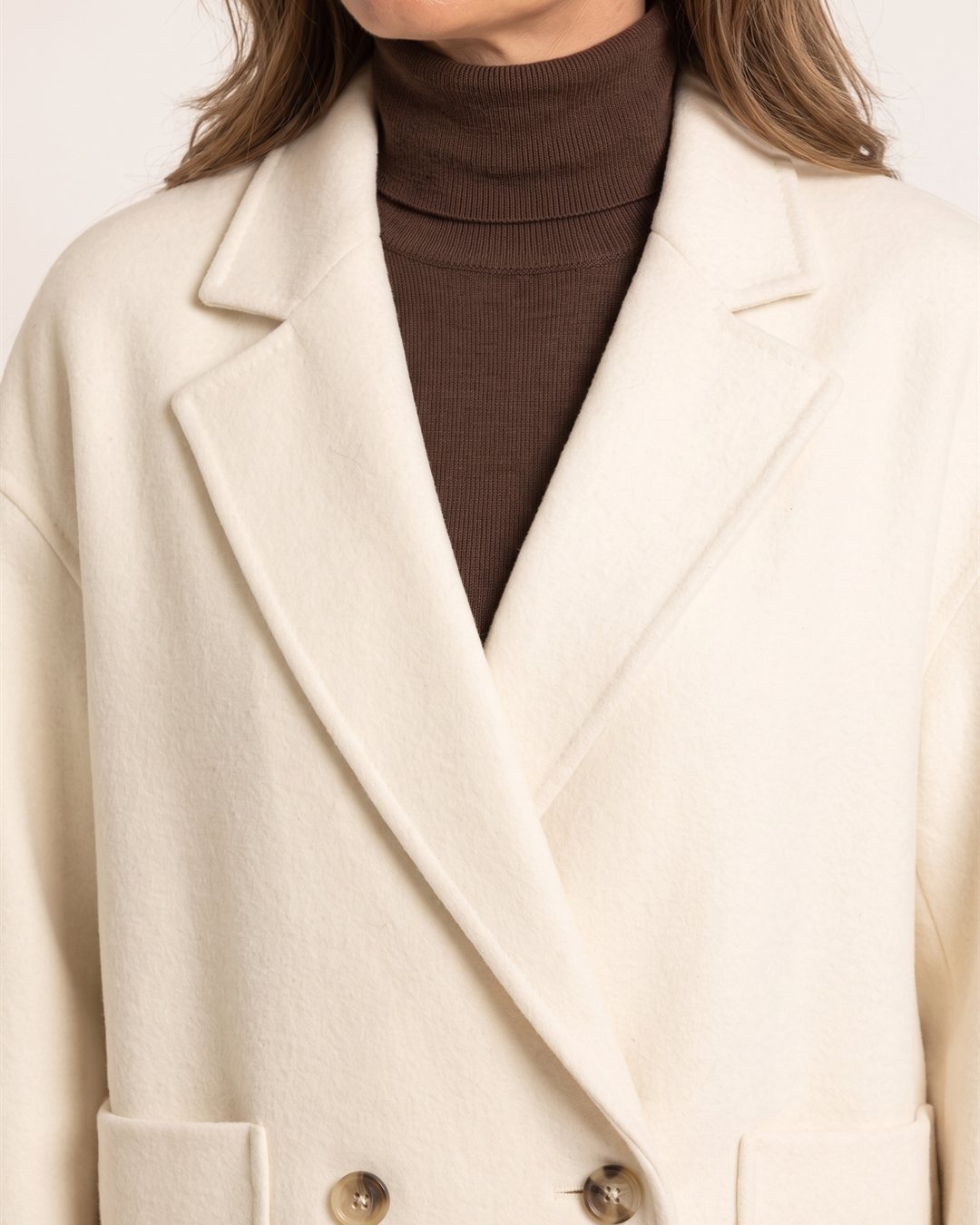 Geneva Oversized Coat — construction detail
