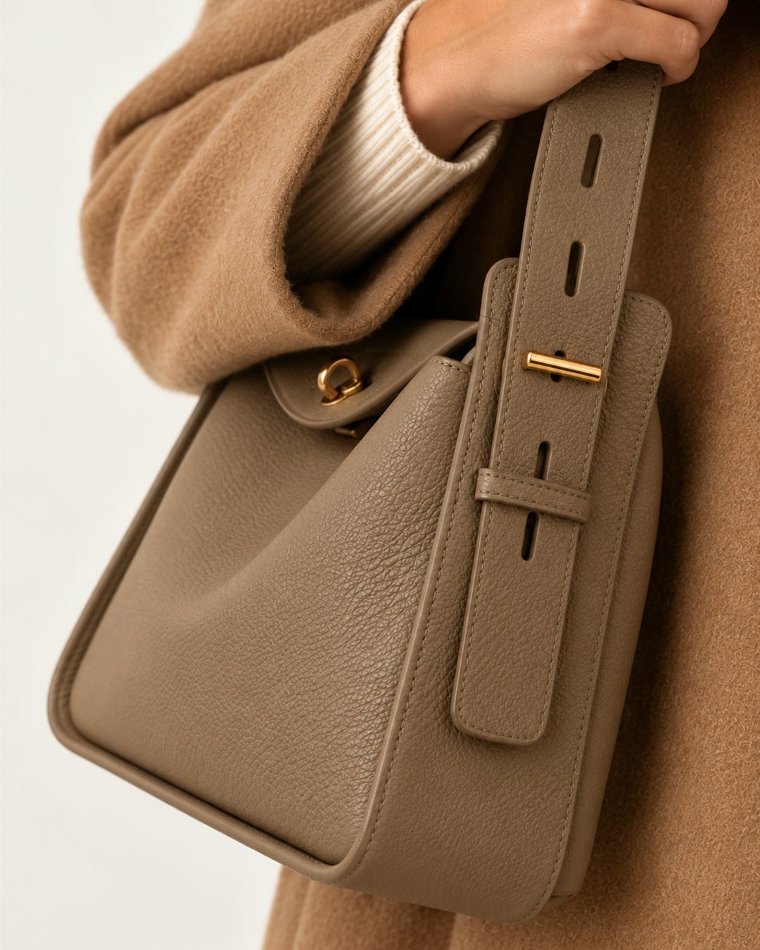 Lisbon Shoulder Bag — construction detail