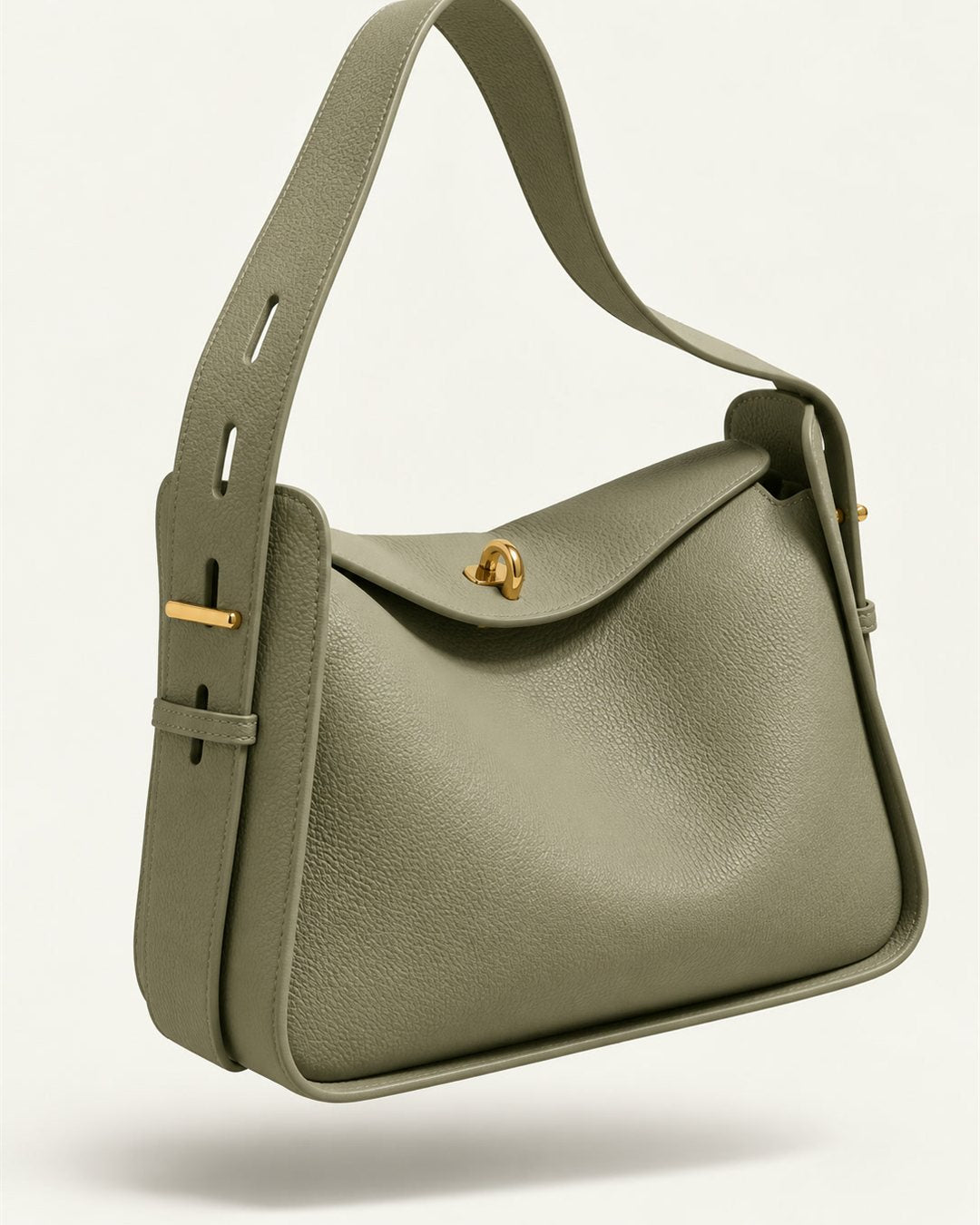 Lisbon Shoulder Bag in Olive — color view