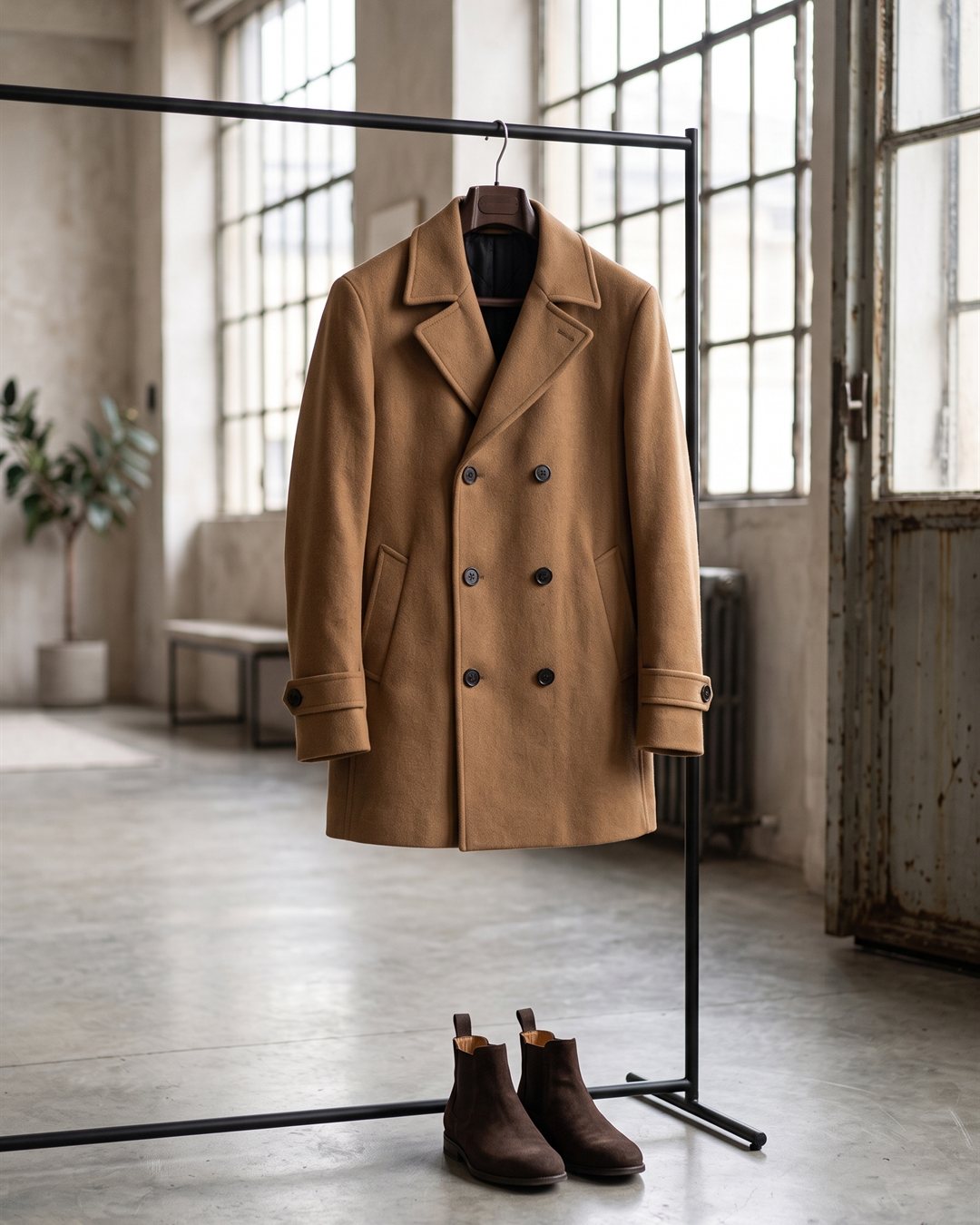 Milan Camel Overcoat in Camel — product view