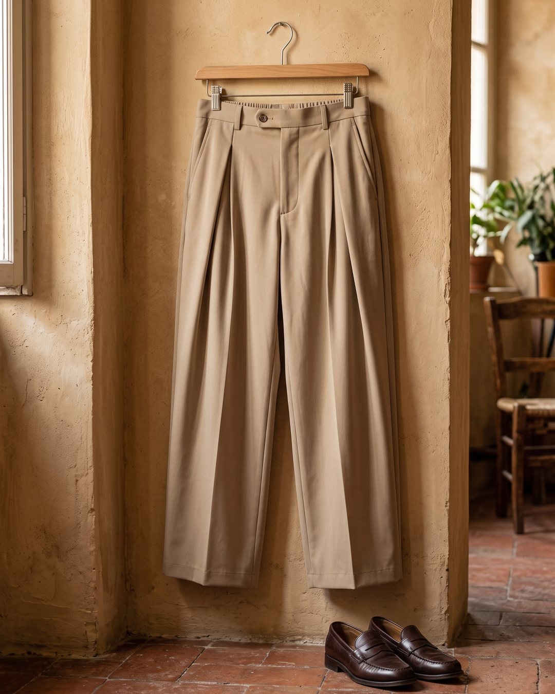 Naples Pleated Trousers — product view