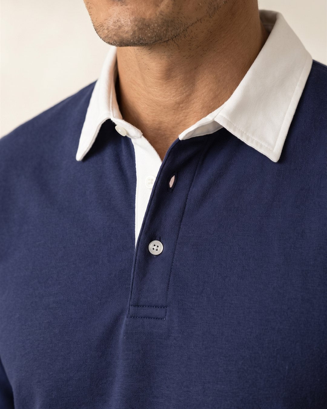 Portofino Knit Polo — construction detail