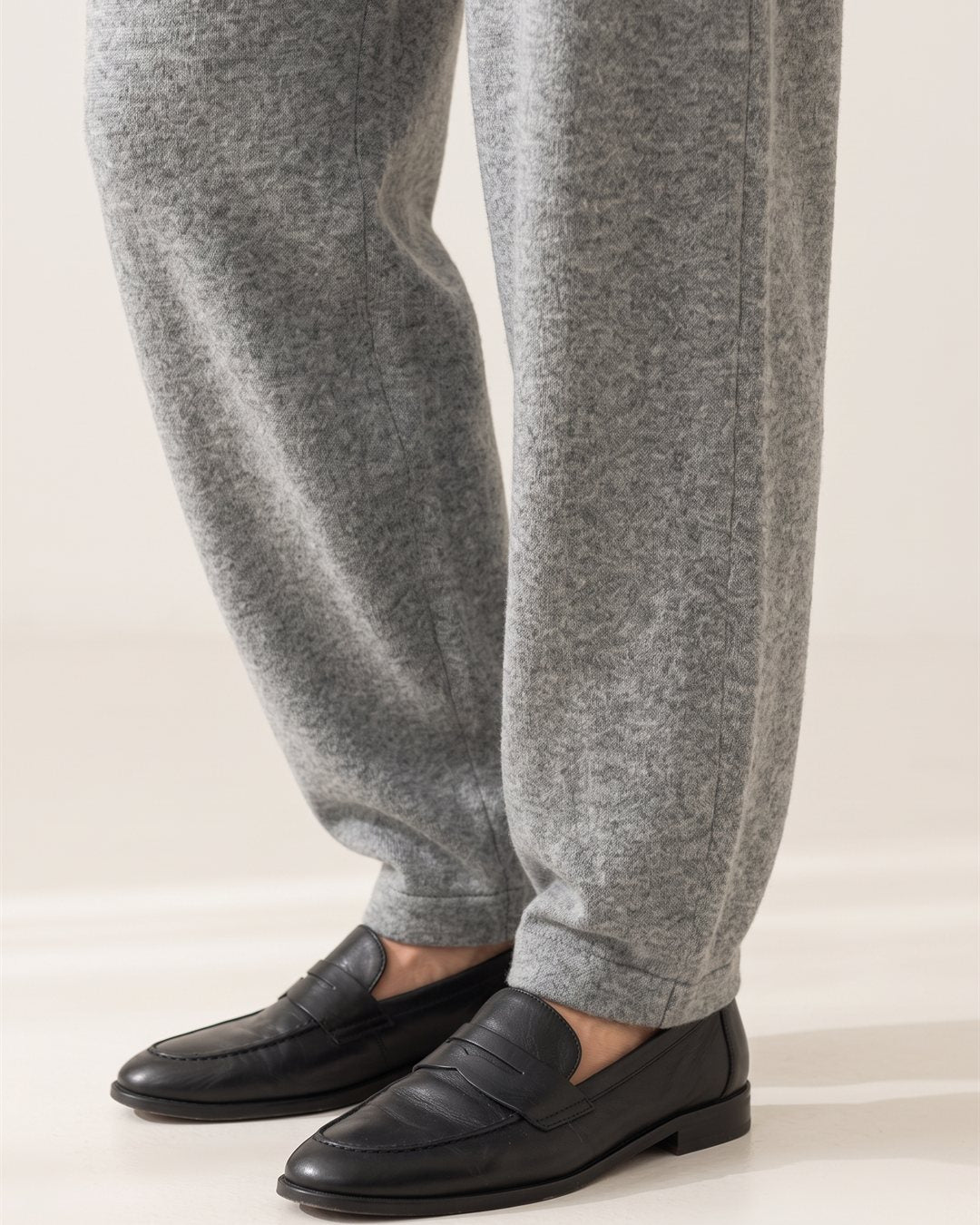 Salzburg Wool Cocoon Trousers — construction detail