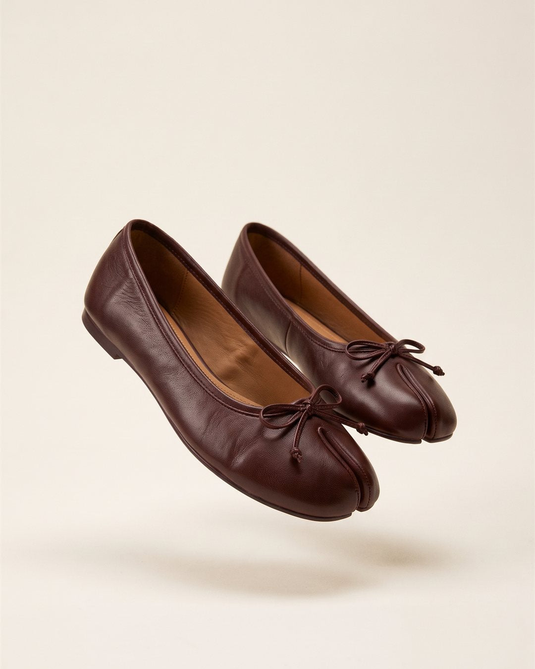 Seville Ballet Flats in Burgundy — color view