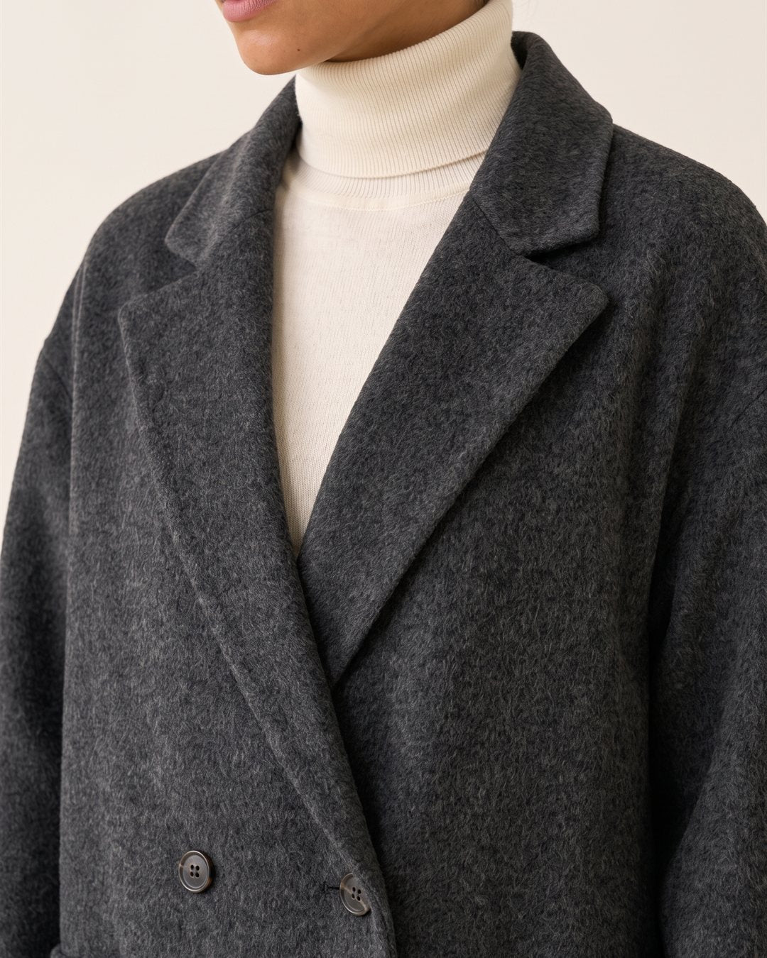 Vienna Wool Coat — construction detail