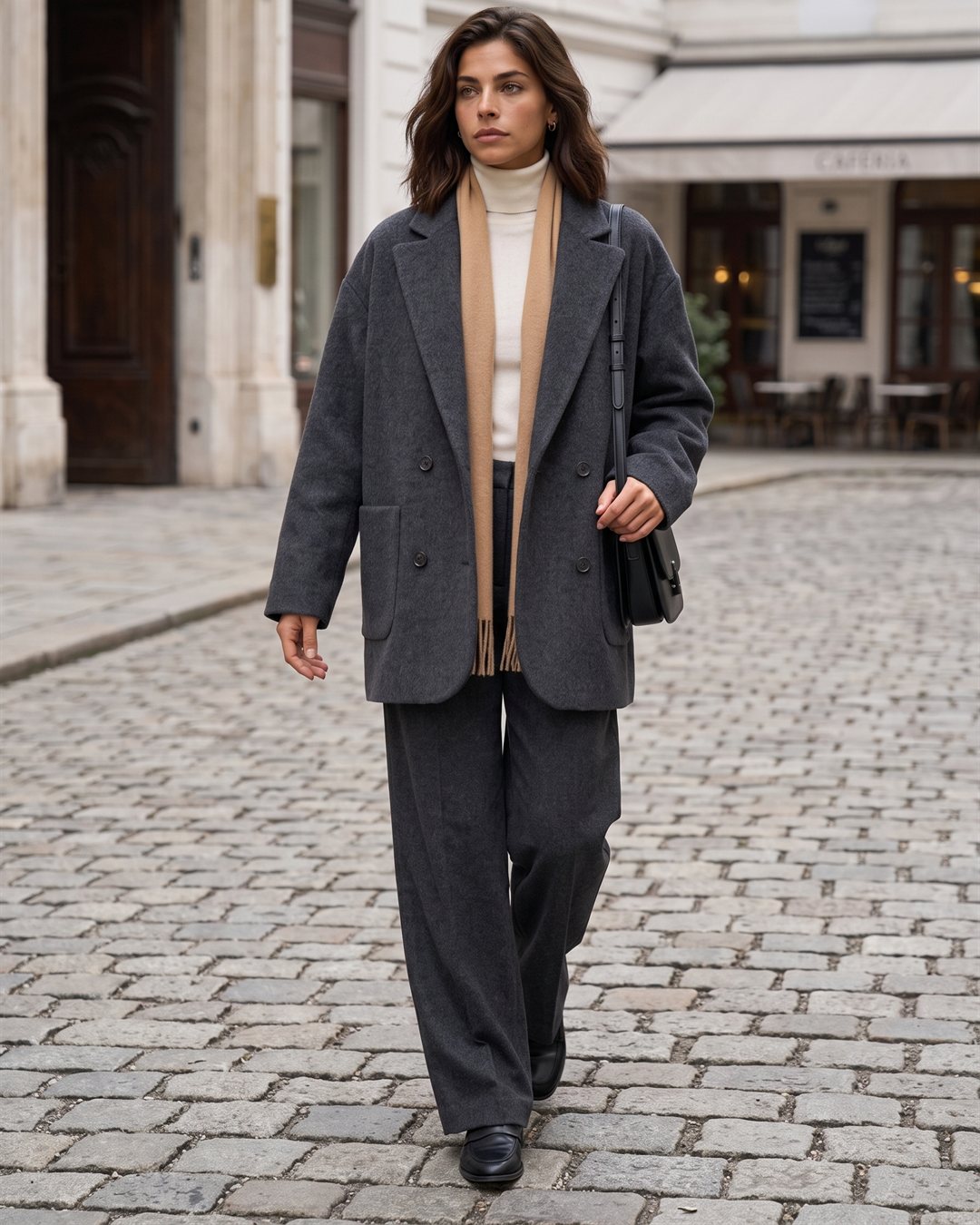 Vienna Wool Coat — styled outfit