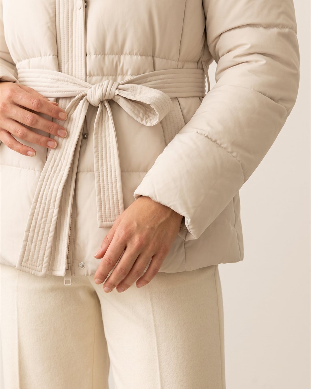 Zermatt Belted Puffer — construction detail