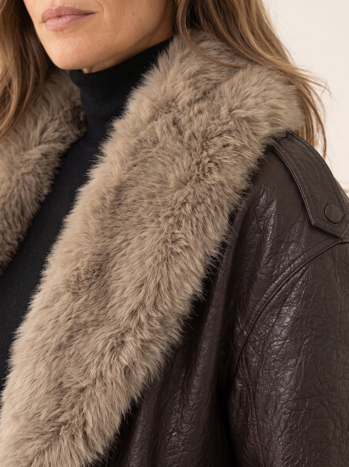 Bergen Fur-Collar Jacket — construction detail
