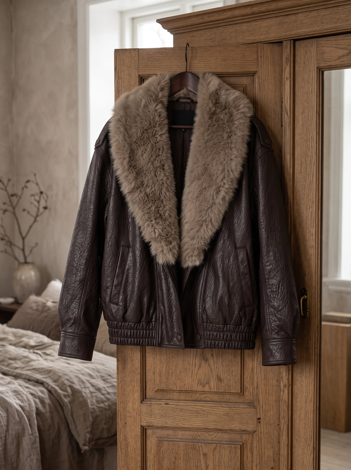 Bergen Fur-Collar Jacket — product view