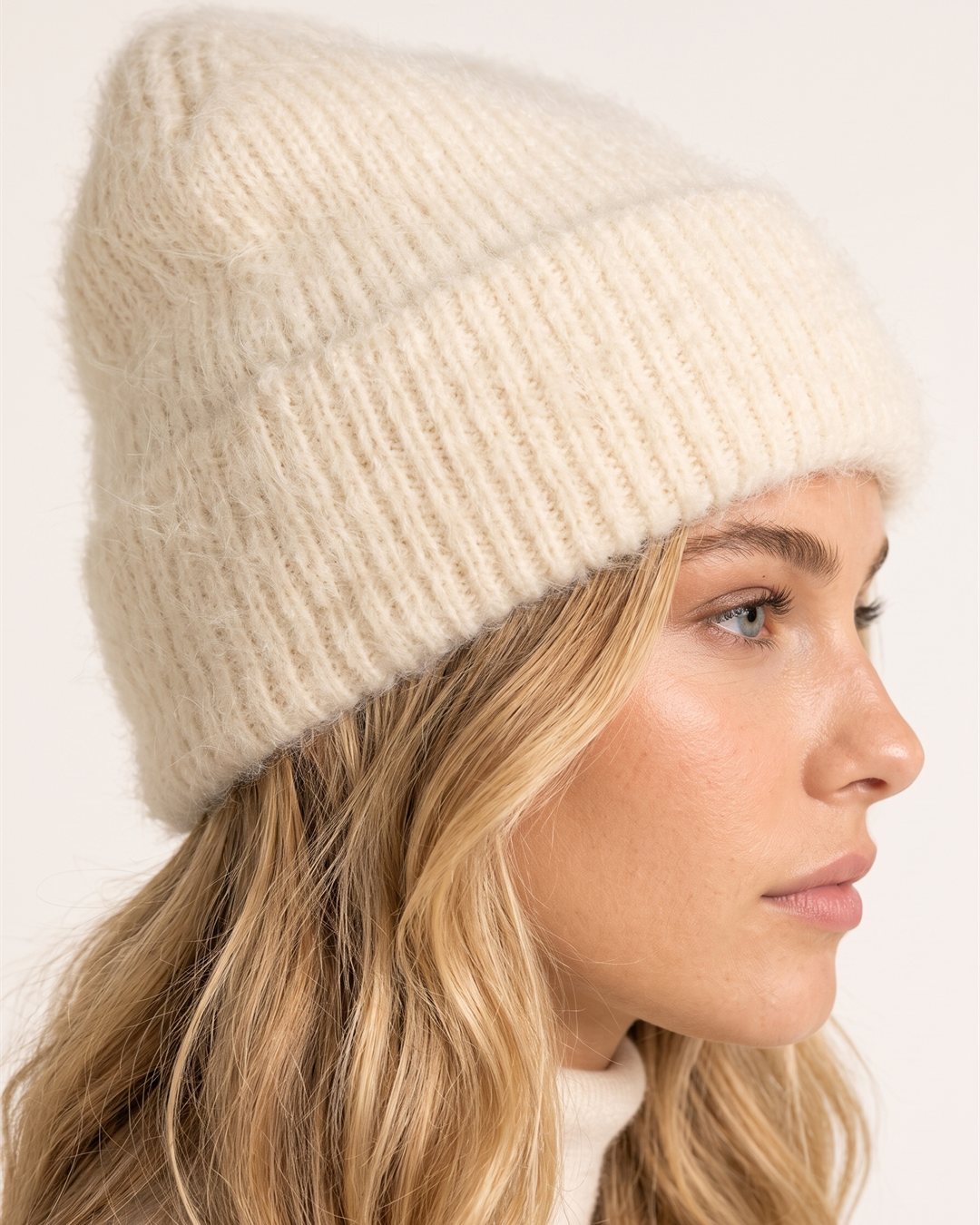 Andorra Alpaca Beanie — construction detail