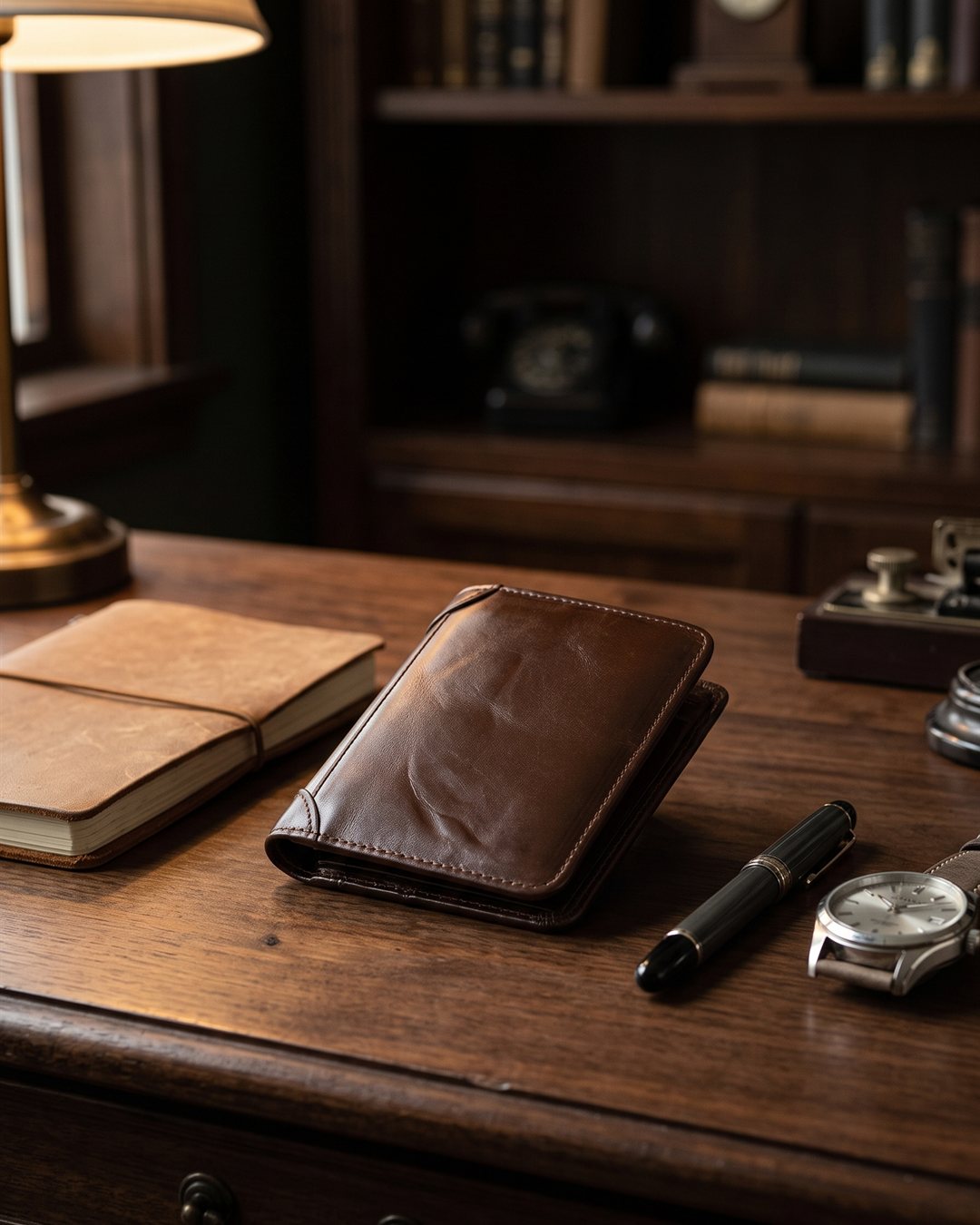Bath Leather Wallet — product view