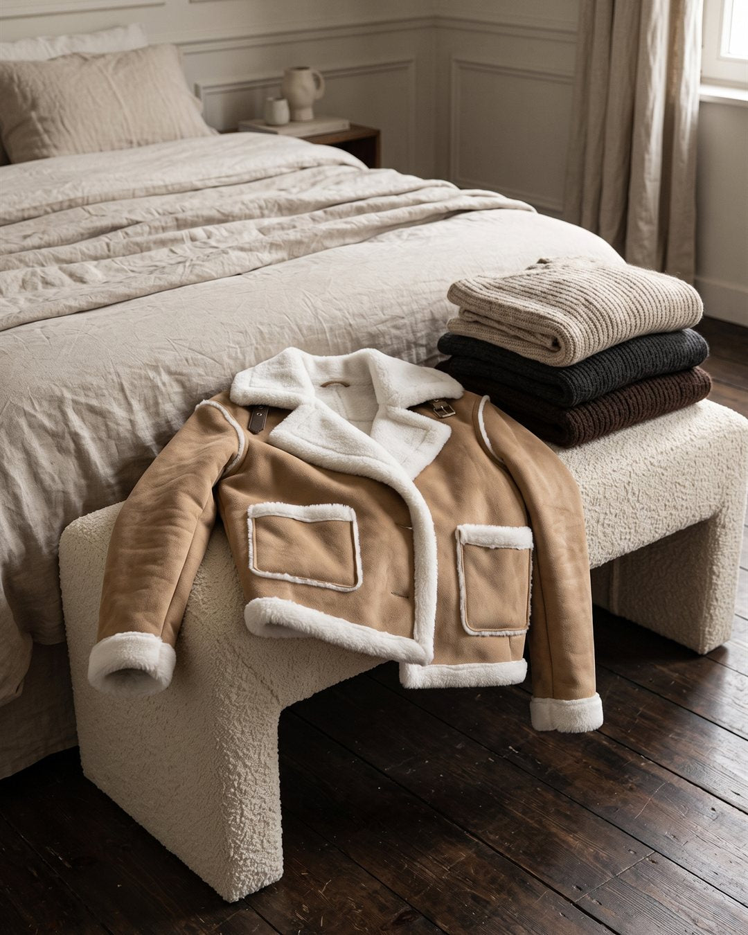 Bruges Shearling Jacket — product view