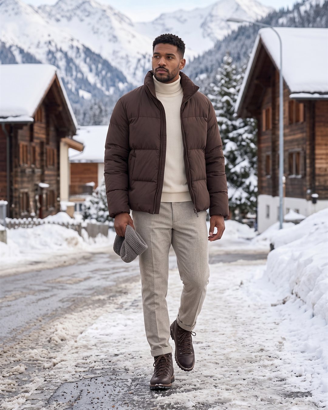 Davos Down Jacket — styled outfit