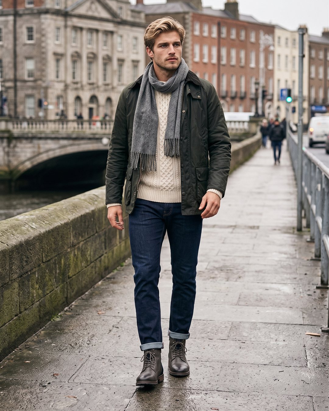 Dublin Leather Boots — styled outfit