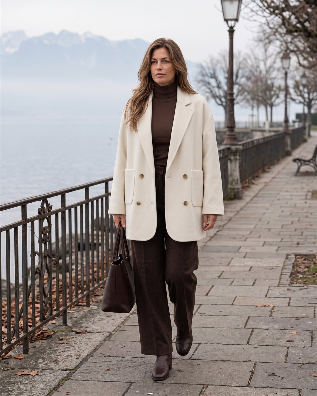 Geneva Oversized Coat — styled outfit