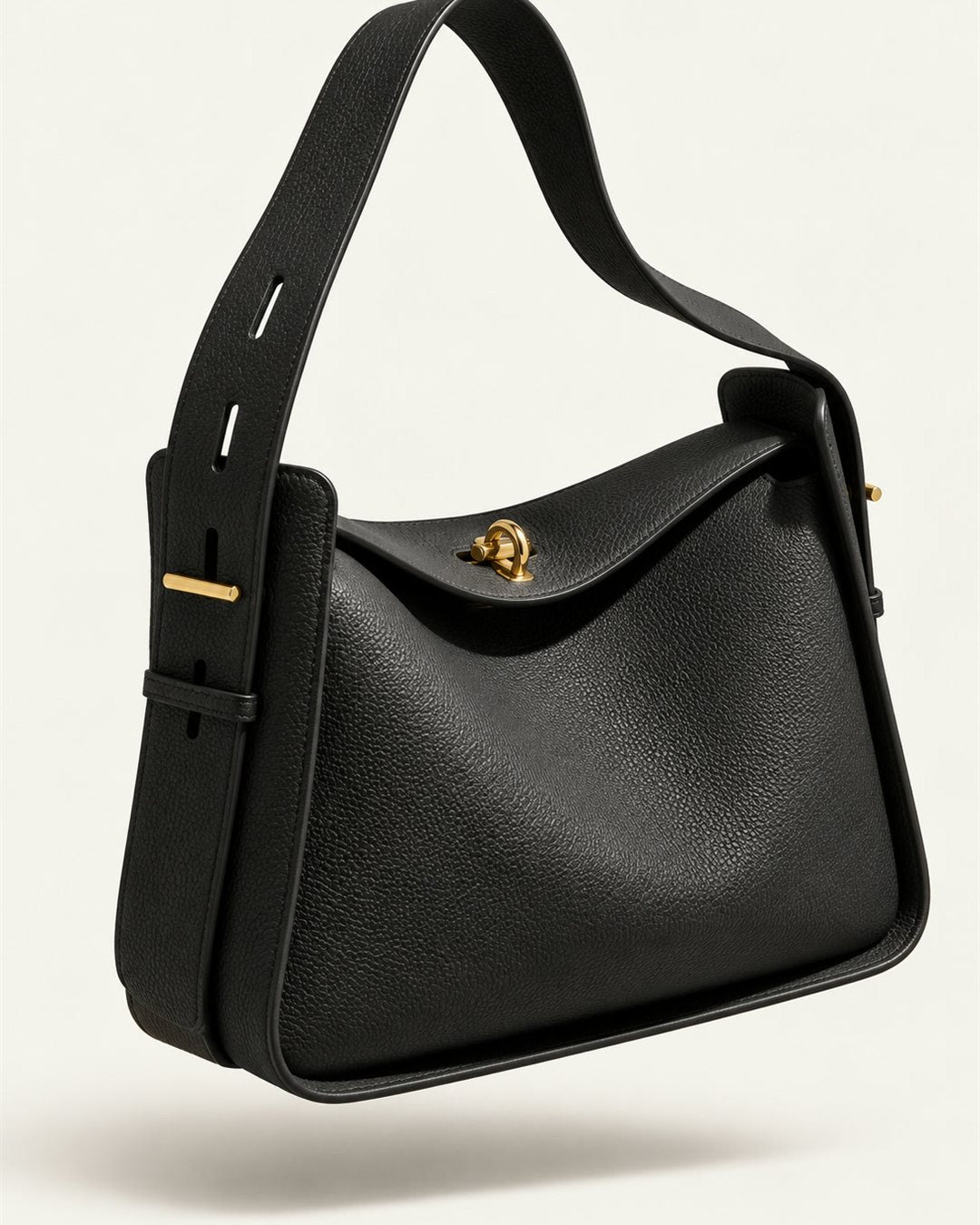 Lisbon Shoulder Bag in Black — color view