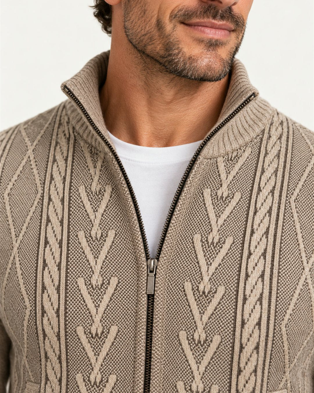 Lugano Knit Jacket — construction detail