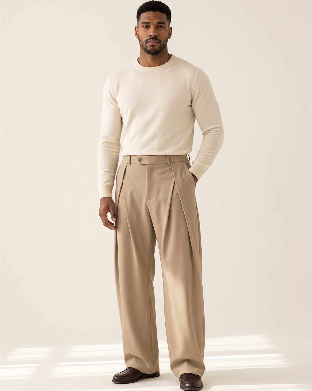 Naples Pleated Trousers — color view