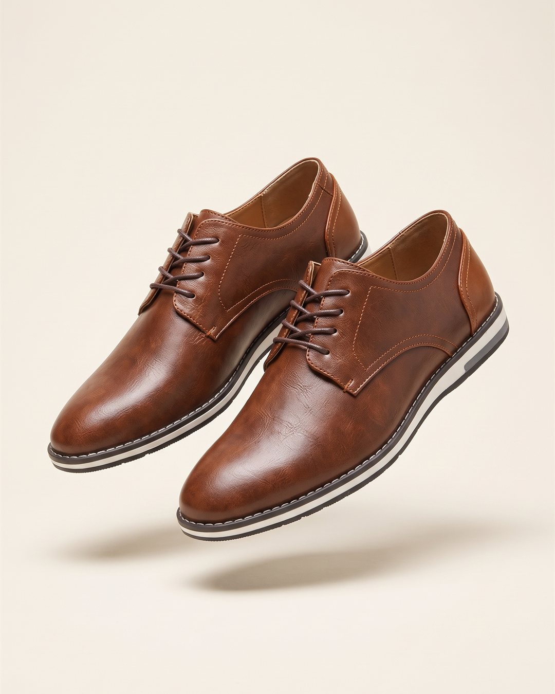Ravenna Leather Loafers in Brown — color view