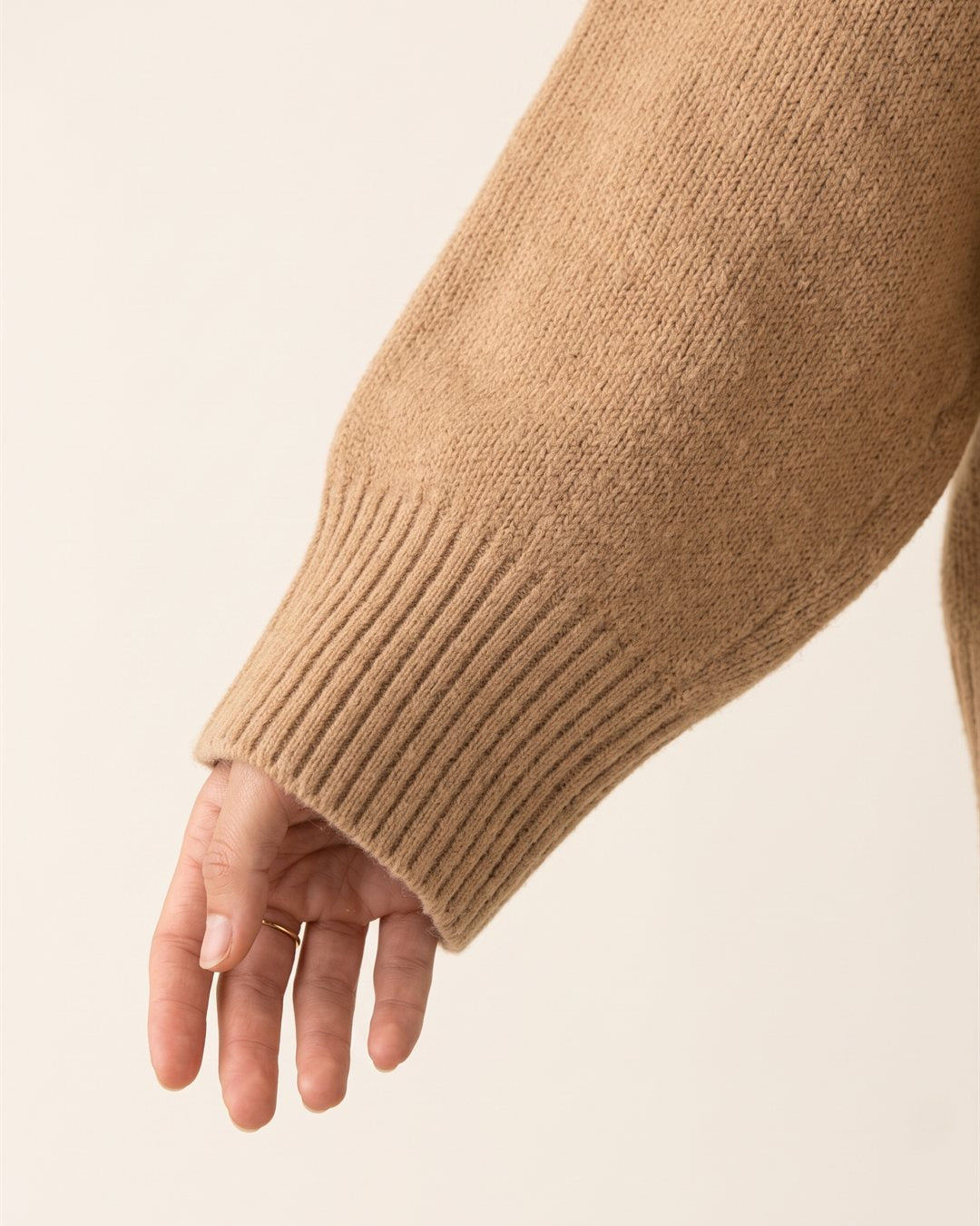 Riga Turtleneck Sweater — construction detail