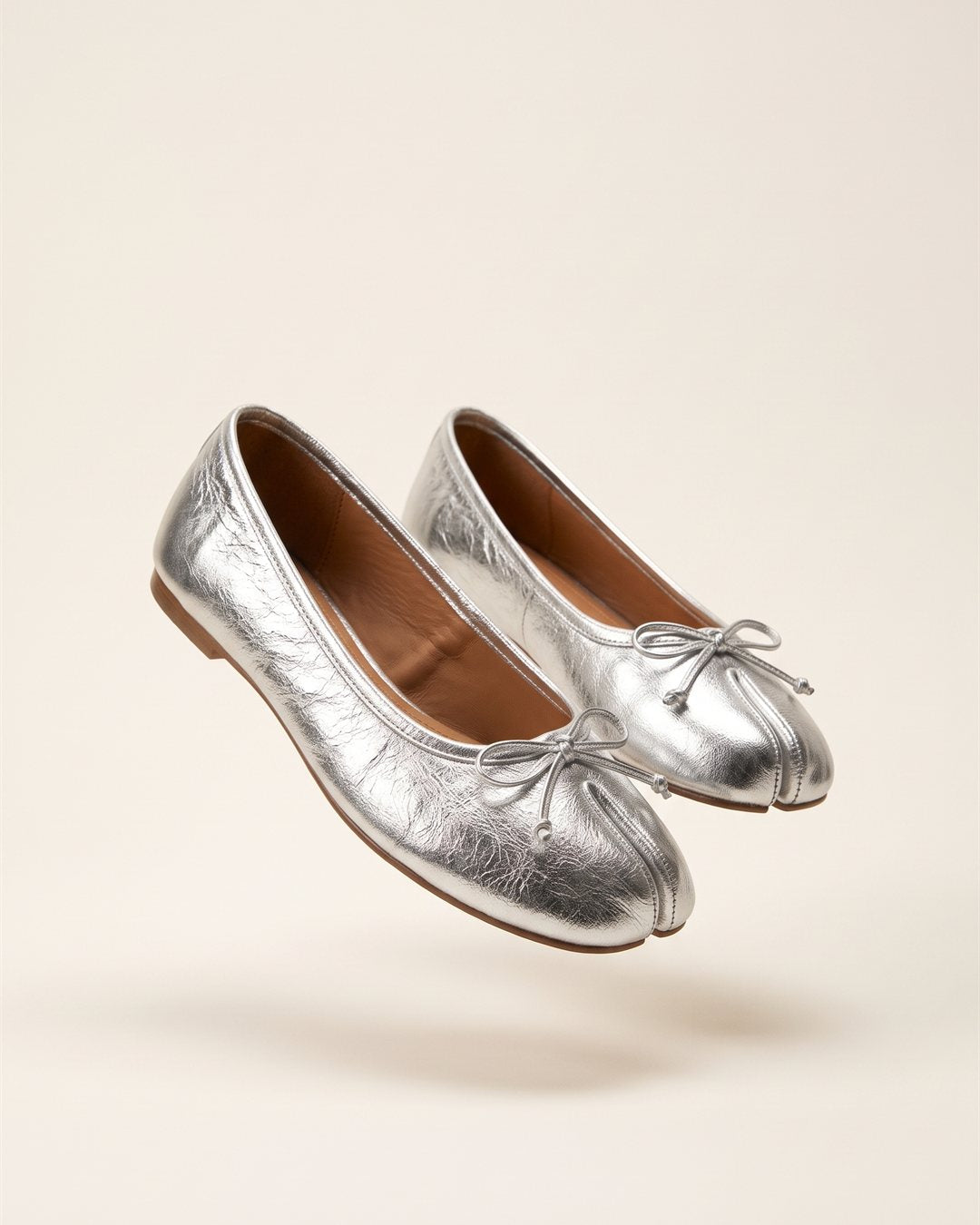 Seville Ballet Flats in Silver — color view