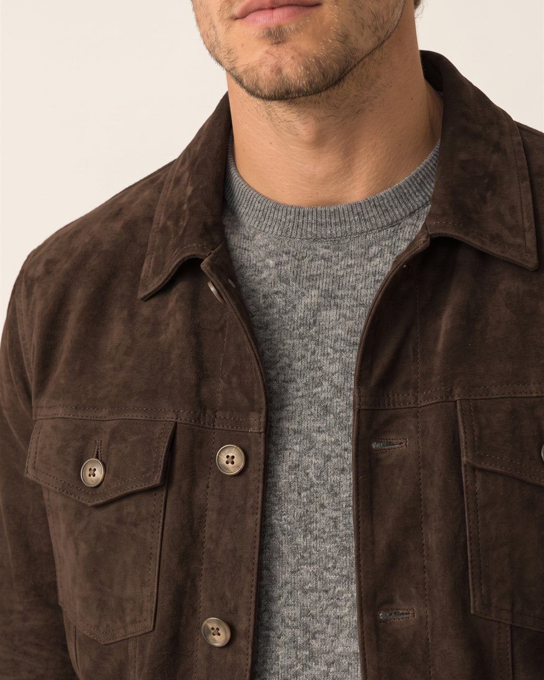 Toledo Suede Jacket — construction detail