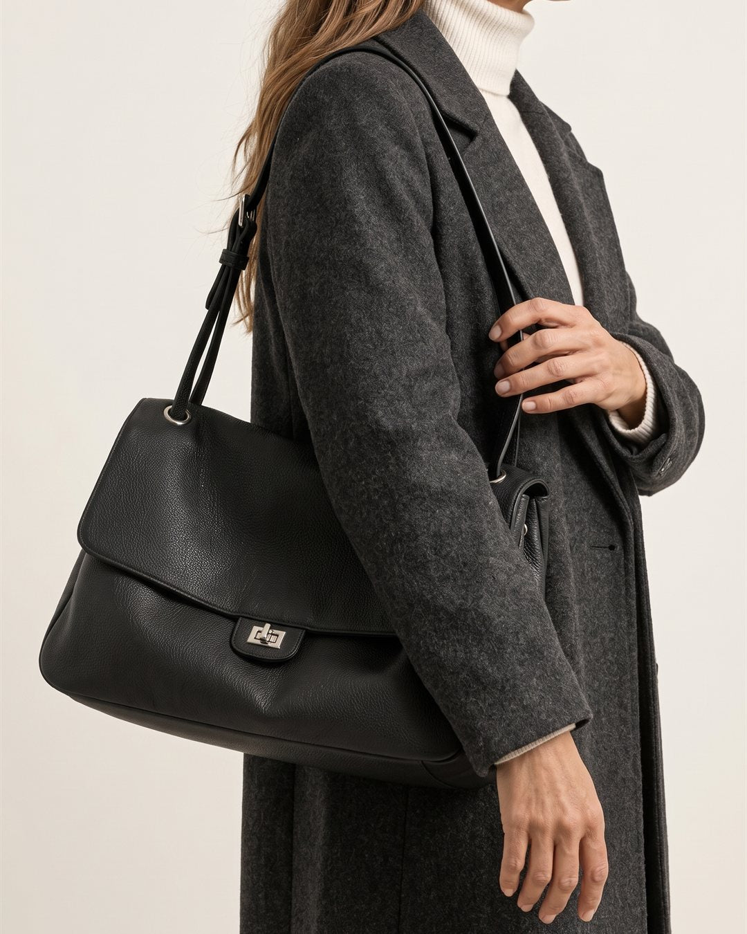 Verona Soft Leather Bag — construction detail