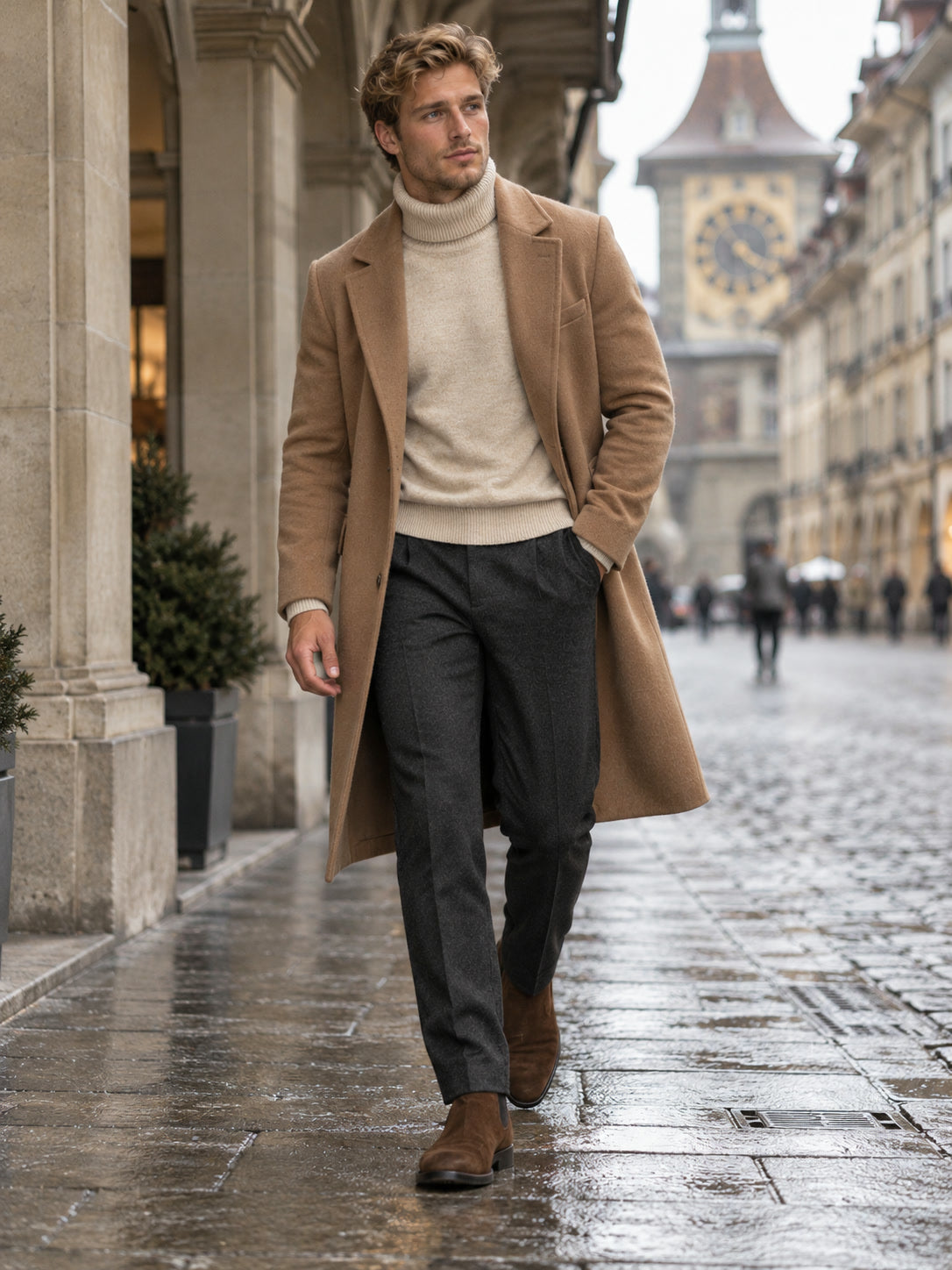 Bern Knit Turtleneck — styled outfit